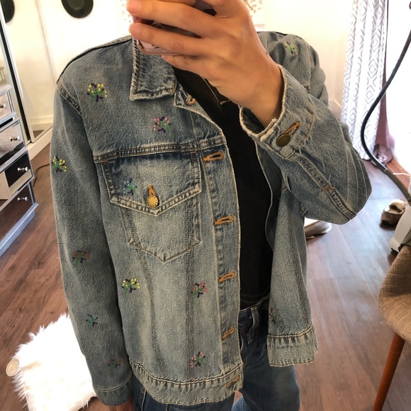 THE GREAT floral jean jacket - Picture 2 of 8